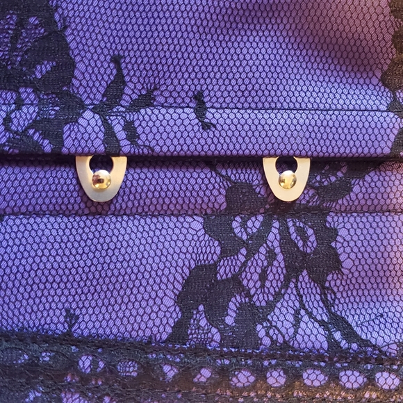 CorsetStory Overbust Purple Lace corset - Picture 2 of 6